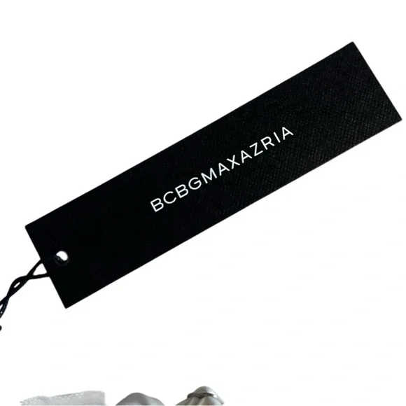 BCBGMaxAzria White Fringe Corset Midi Sheath Dress 14 Off-White Cocktail NWT - Picture 8 of 12